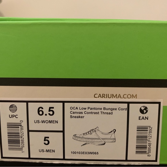 Cariuma OCA low Pantone canvas thread sneakers US-Women 6.5 shoes tan / gray - Picture 5 of 5